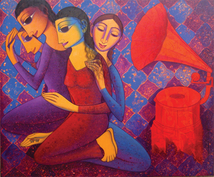 Prakash Deshmukh Acrylic on canvas Size-36''×42''
